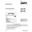 SANYO VHR779E Service Manual