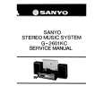 SANYO G-2601KC Service Manual