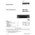 SANYO VHR474E Service Manual